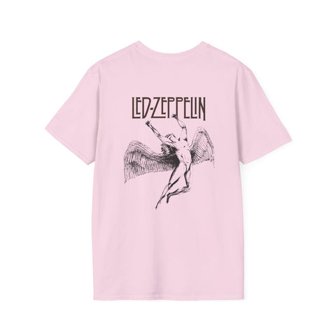 Led Zeppelin sticker for classic rock apparel.	